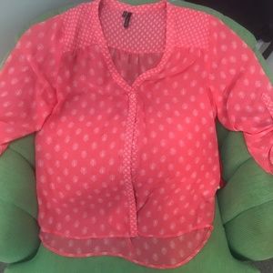 Maurices 3/4 sleeve button up blouse sz L